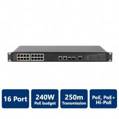 16-Port PoE Switch