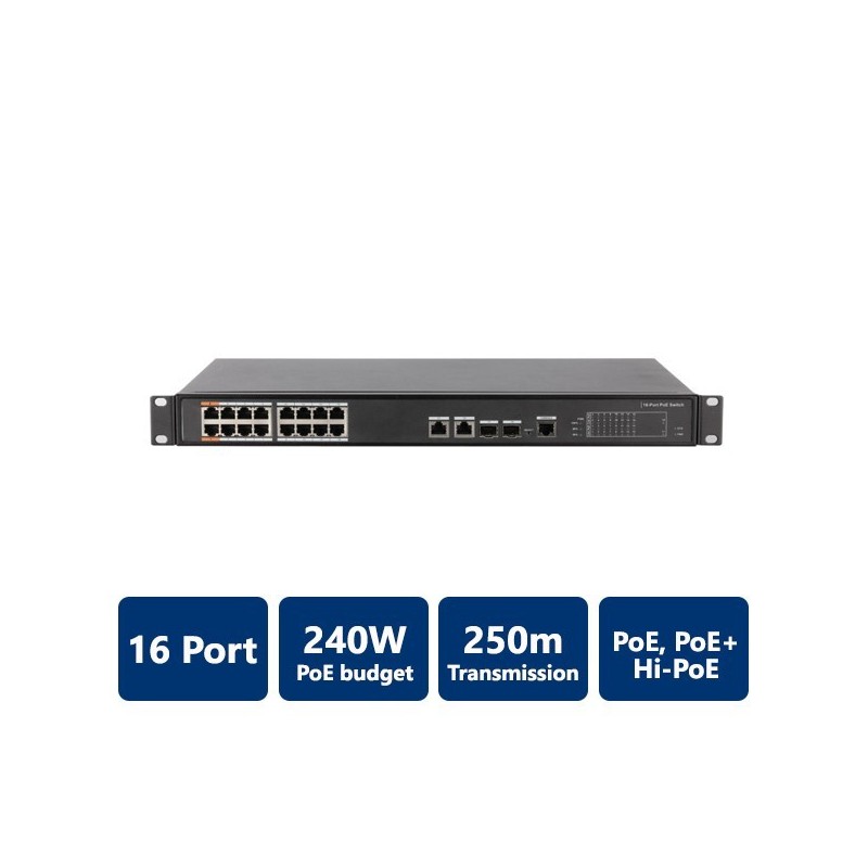 16-Port PoE Switch