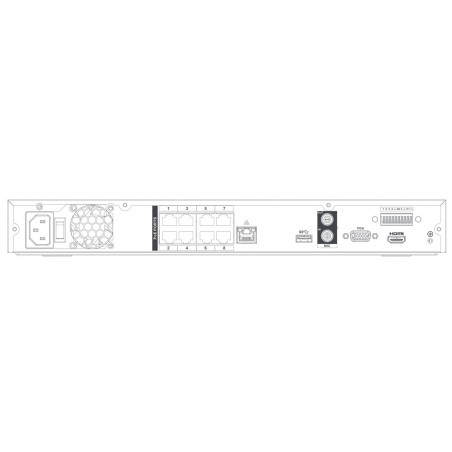 AD-NVR08-8P4K    4K 8 Channel 8 Port PoE NVR