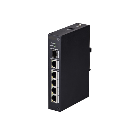 5 Port Industrial Gigabit PoE DIN-Rail Switch