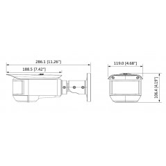 3X2MP 180 Multi-Sensor Panoramic HDCVI IR-Bullet Camera