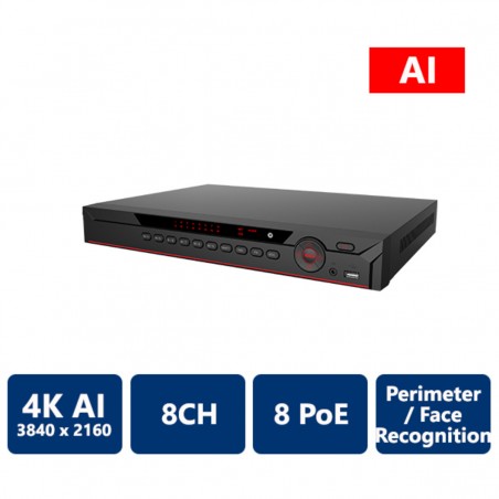 AD-NVR08-8P-AI    8 CH 1U 8PoE AI NVR