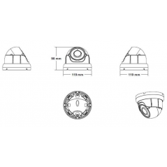 4MP 2.8-12mm IR Dome Camera