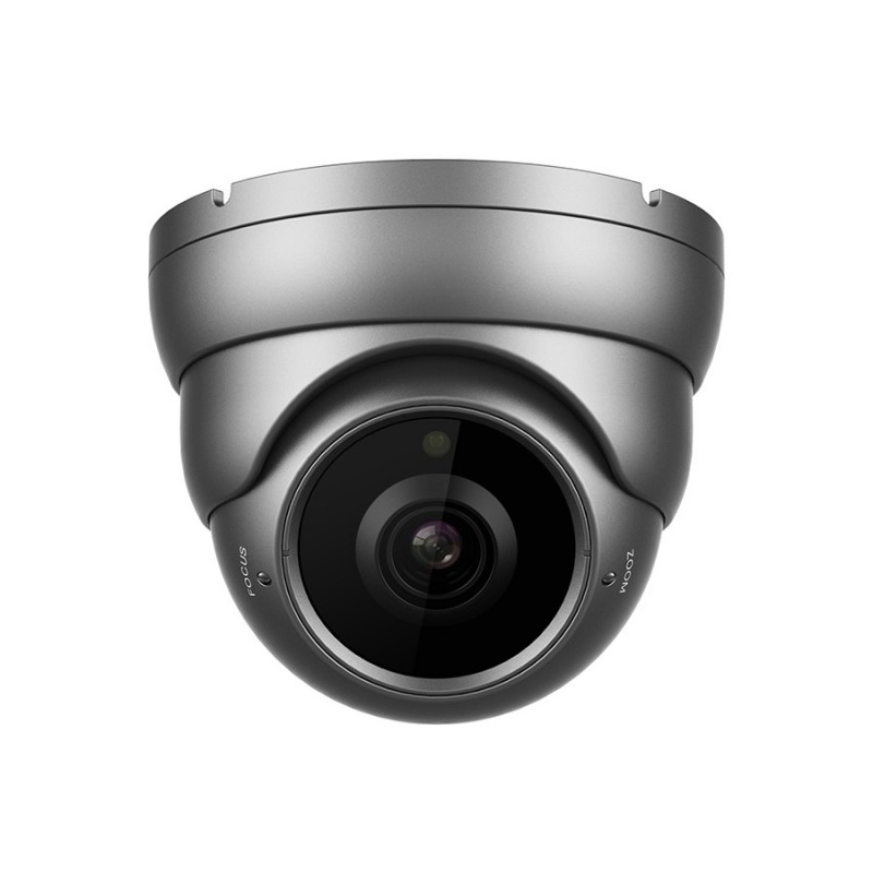 4MP 2.8-12mm IR Dome Camera - Color: BLACK (Dark Grey)